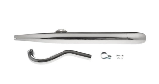 Auspuff Puch Maxi / E50 28mm RS Zigarre Resonanz "Super Reso" Chrom